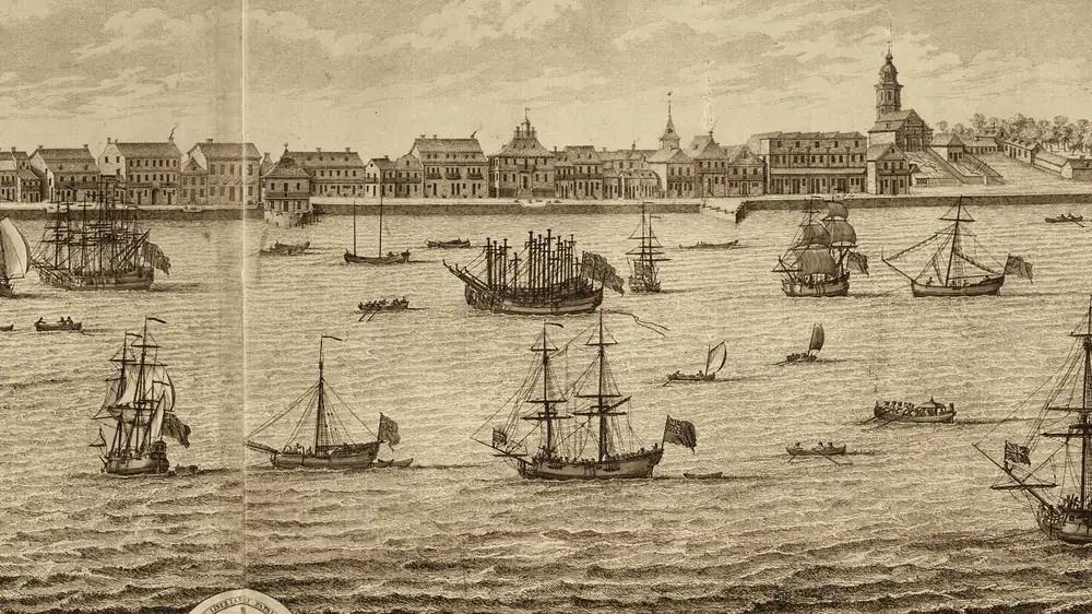 Nassau town and harbour