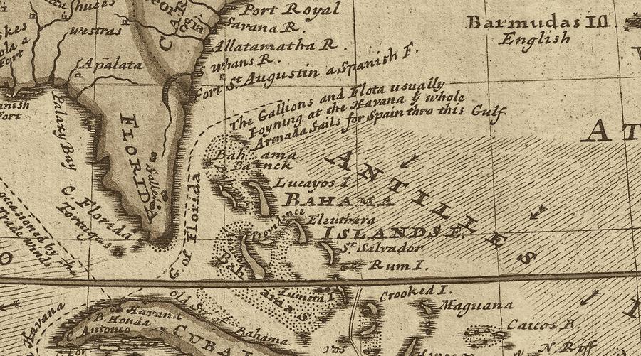 Chart of the Bahamas and Florida Straits
